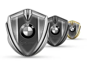 BMW Metallico Emblema Badge Stile Pro Inox